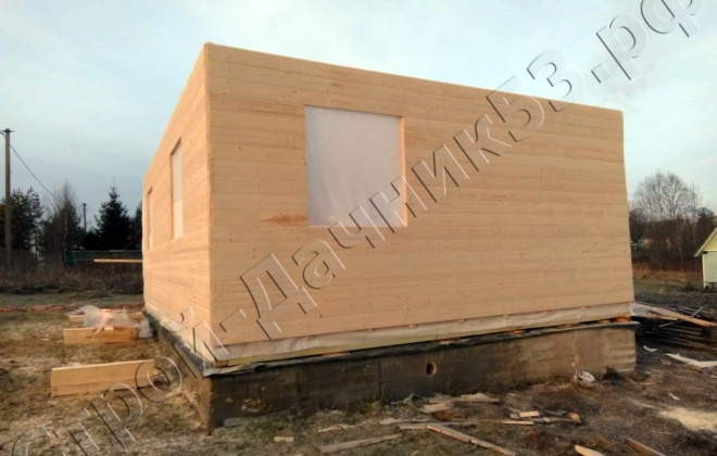 4 Каркасно-щитовой дом 7×5, 35 м², Псковская область, деревня Палкино (9)